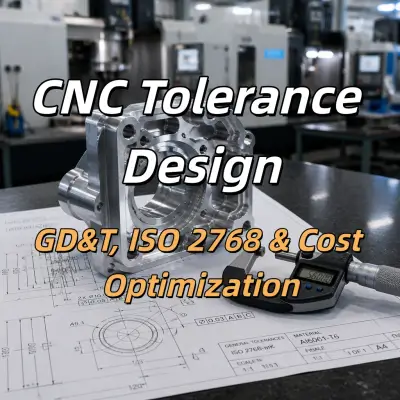 Projeto de tolerância CNC: GD&T, ISO 2768 e otimização de custos